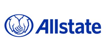 Allstate logo with two hands shaking inside a circle.
