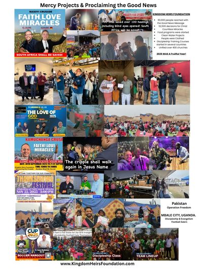 2025 Mercy Projects and Proclaiming the Good News!  