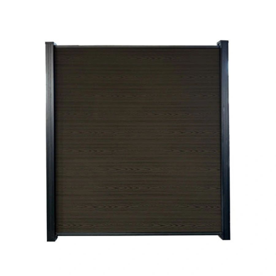 Warm Graphite 6ft Composite Fence Panel Kit Aluminium Post etc