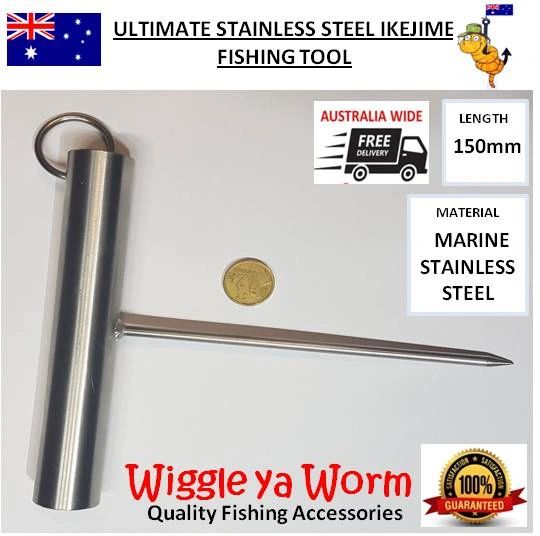 Ultimate Quality Wiggle ya Worm Hand Made Stainless Steel IKIJIME