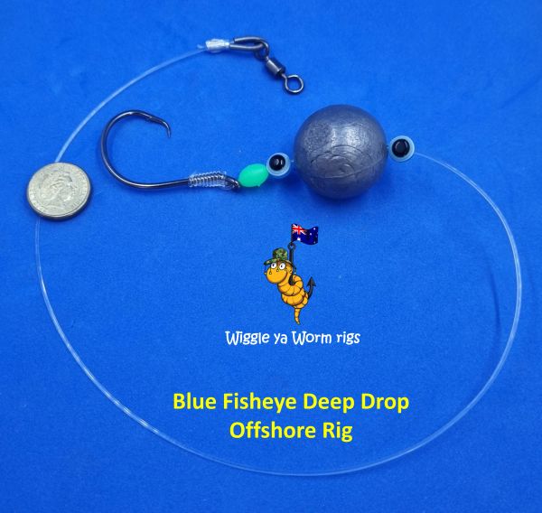 Deep Drop Snapper Rigs 3 × Offshore Deep-Drop Snapper Rigs – 100lb Mono – Size 10 Sliding ...