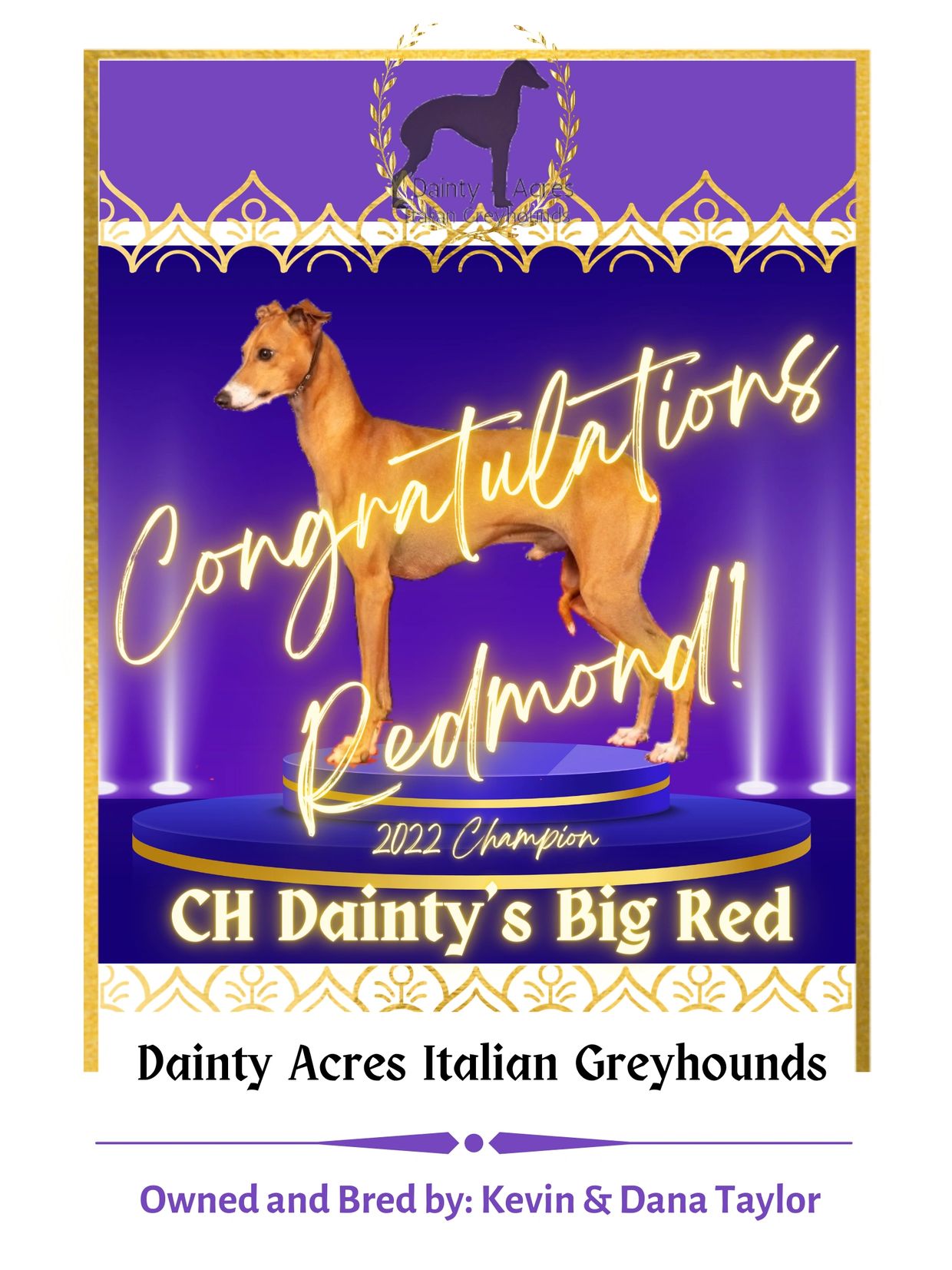 CH Dainty's Big Red