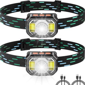 A pair of rechargeable LED headlamps