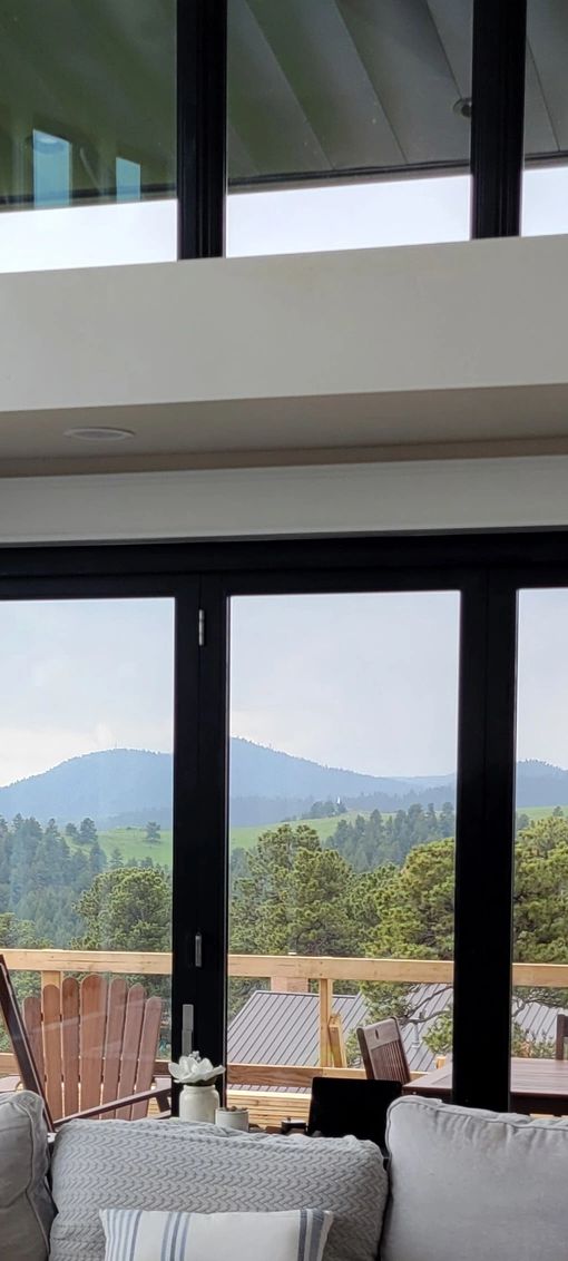 sliding glass wall