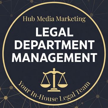 Logo for Hub Media Marketing's Legal Department Management team.