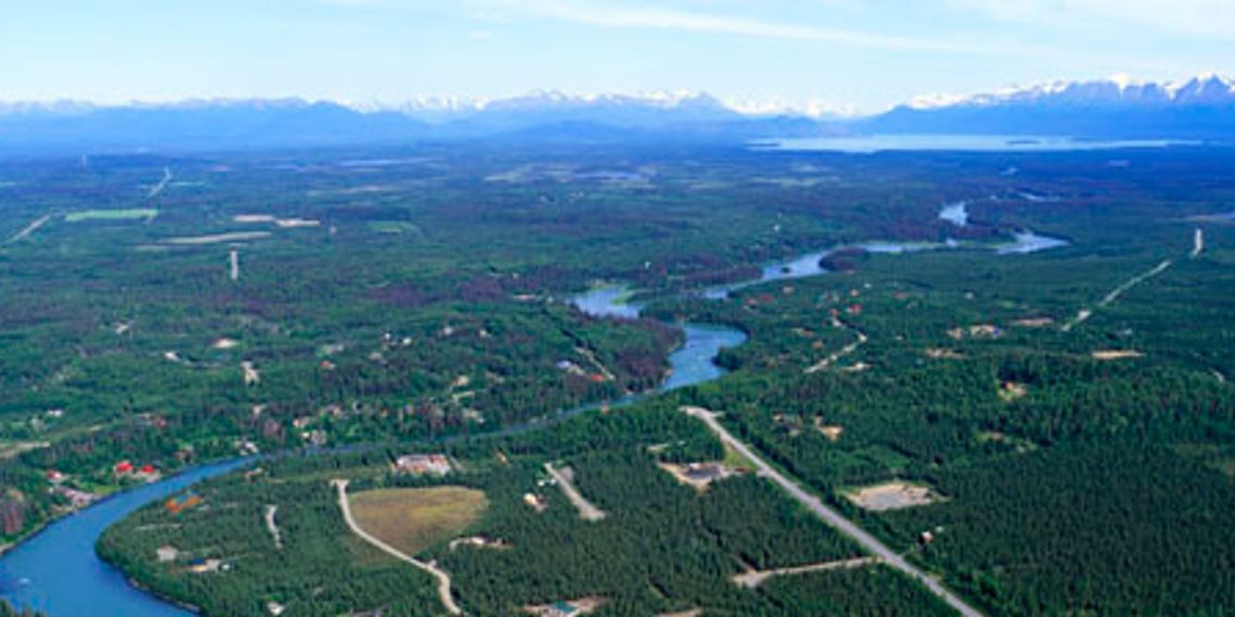 Kenai River Aerial View