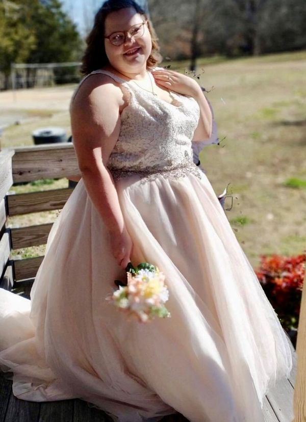 Bride in outdoor wedding