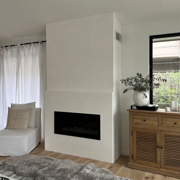 Venetian Plaster Fireplace