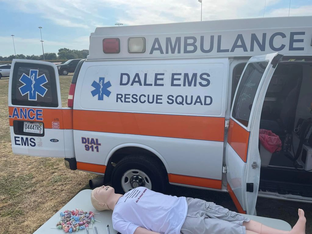Dale EMS and Rescue Squad is active in the community and enjoys providing public education.  