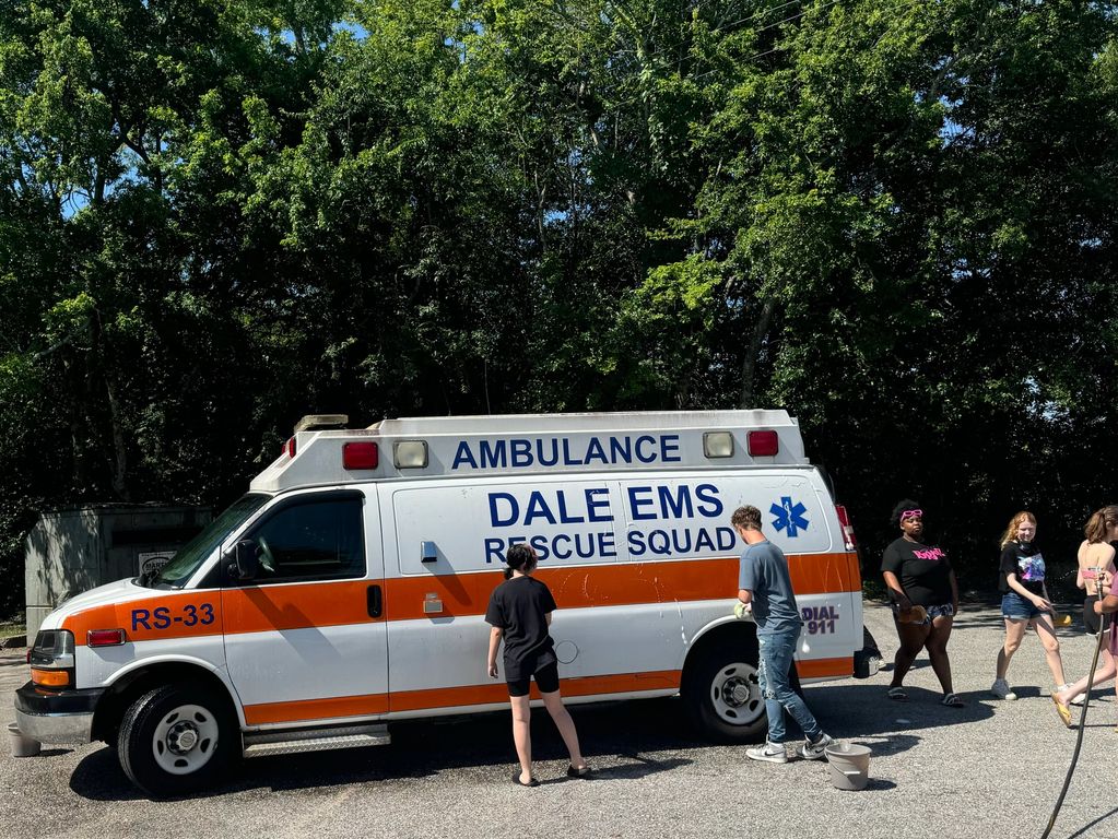 Dale EMS and Rescue Squad regularly participates in community activities such as fundraisers. 