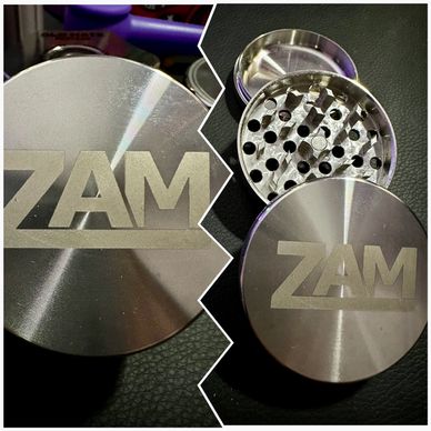 ZAM grinder stainless steel grinder view from above modular design 