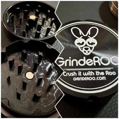 Grinderoo two piece biscuit grinder aluminum with magnetic closing mechanism sharp grinder 