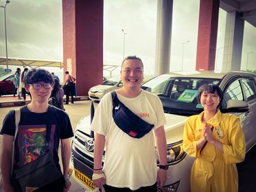 Japanese guests at Kannur International Airport 