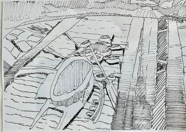 sketch of an airport