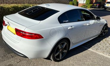 Jaguar with 5% Rear window Tint 