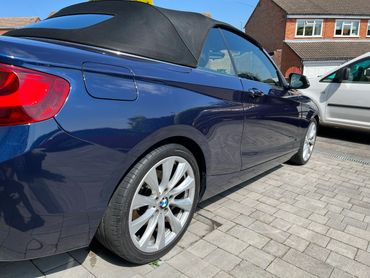 BMW convertible after exterior Detail