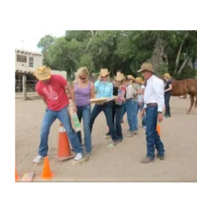 business team with horse