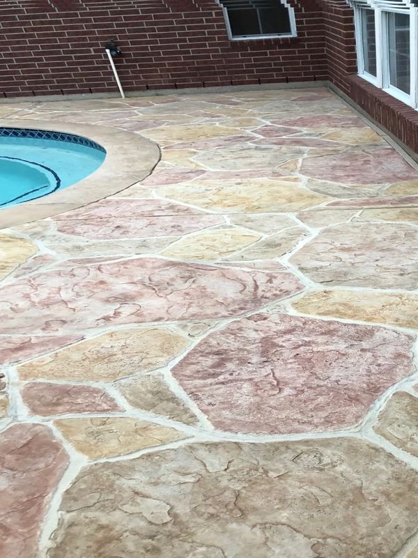 True Overlay with Arizona Flagstone Stamp