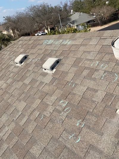Hail damage to shingle roof Charlotte, NC 28270
