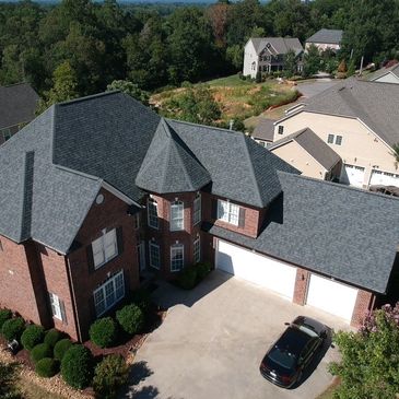New  shingle roof installed by A&W Roofing in Charlotte, NC