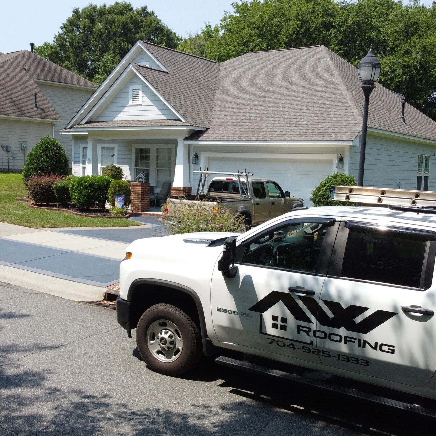 Shingle roof installed by A&W Roofing in Harrisburg, NC