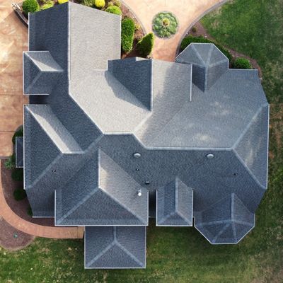 New asphalt shingle roof installed by A&W Roofing in Rockwell, NC