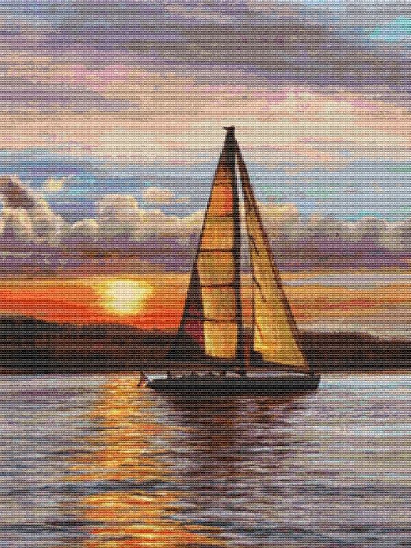 Sunset Sail © Cliff Rossberg