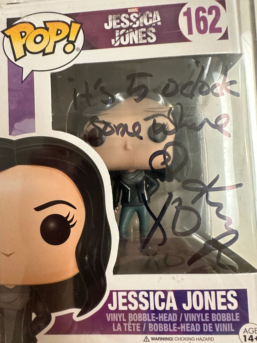 Funko Pop! Marvel: Jessica Jones #162 Autographed by Krysten Ritter