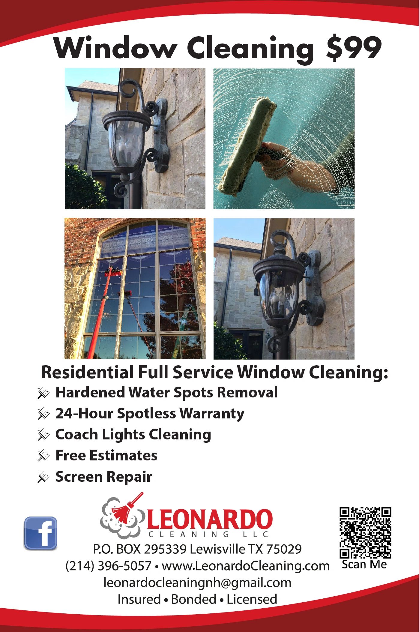 Charity Window Cleaning 60 Day Clean Guarantee