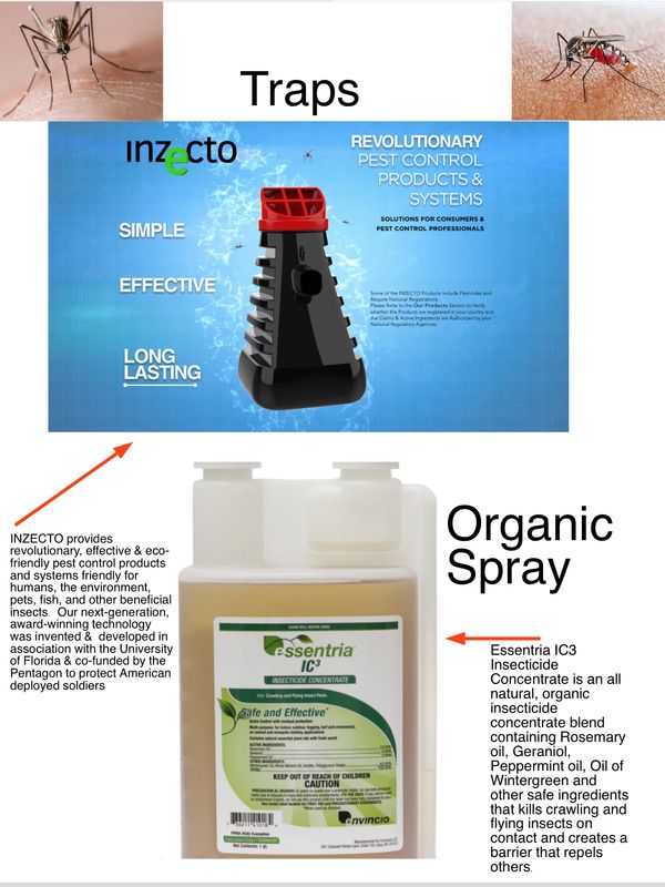Natural and organic mosquito control that has long lasting effects!
