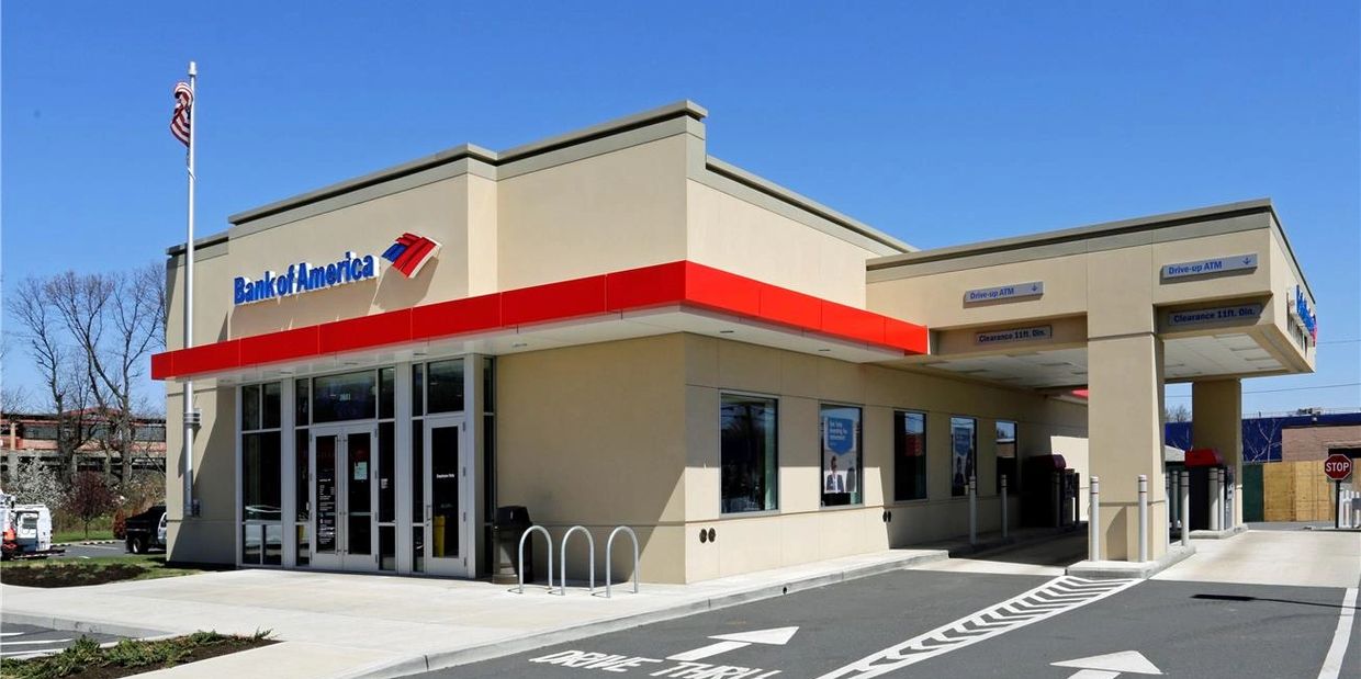 Bank of America in Troy with Drive-Thru ATM