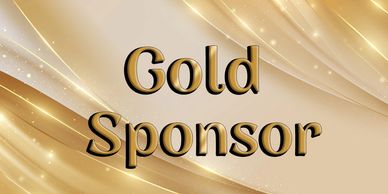 gold background with gold sponsor text