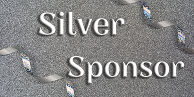 silver background with silver sponsor text