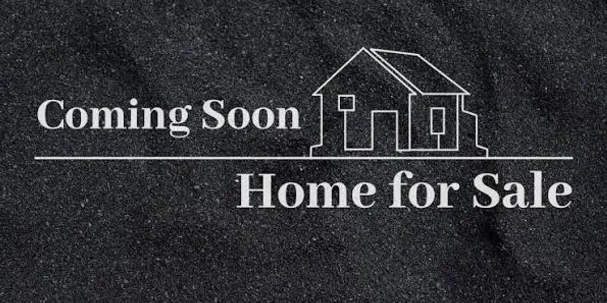 Coming soon: Home for sale announcement.