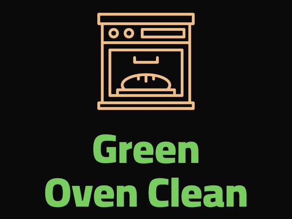 Logo of Green Oven Clean with an oven icon and green text.