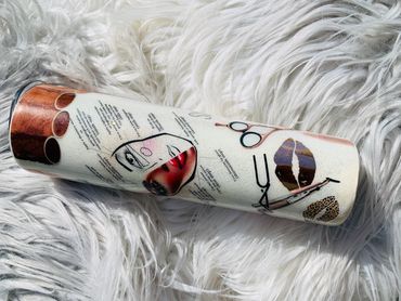 Custom Collage tumbler make for a Makeup Artist (MUA).  