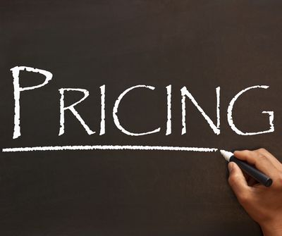 Picture that says "pricing"