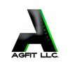 Logo of AGFIT LLC with a modern design and green accent.