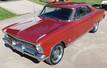 1966 Chevrolet Chevy II Nova SS
327 (350 hp) with 4 speed manual transmission and 12 bolt rear.  One