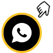 WhatsApp logo with a circular yellow and black border and a pointing hand icon.