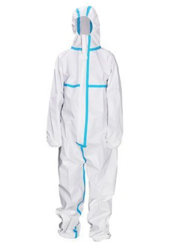 Thermo tape blue tape coverall, mavi şeritli tulum