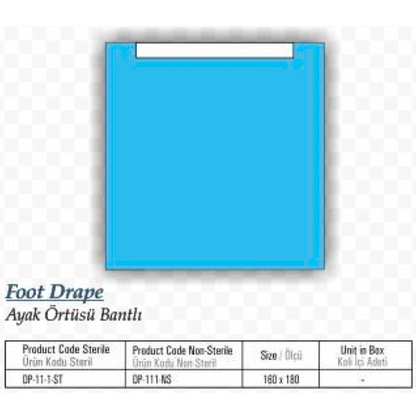 Foot Drape, Ayaak Örtüsü Bantlı