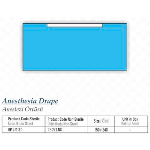 Anesthesia Drape, Anestezi Örtüsü