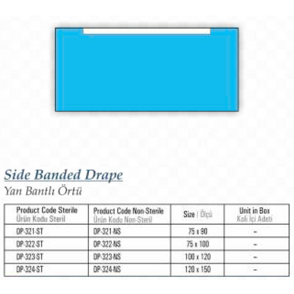 Side Banded Drape, Yan Bnatlı Örtü