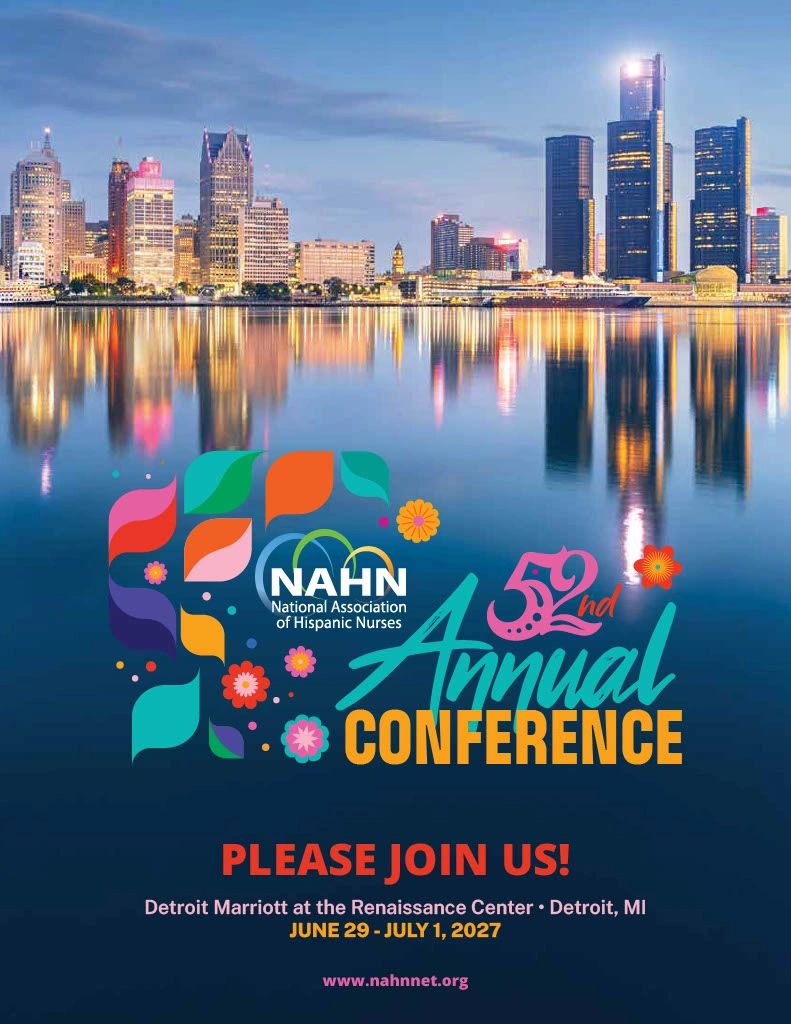Poster for NAHN 52nd Annual Conference in Detroit, 2027.