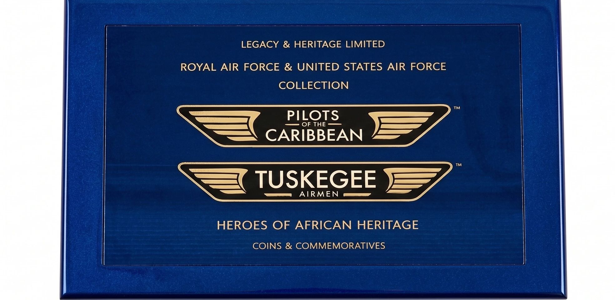 Commemorative collection honoring Caribbean and Tuskegee Airmen pilots.