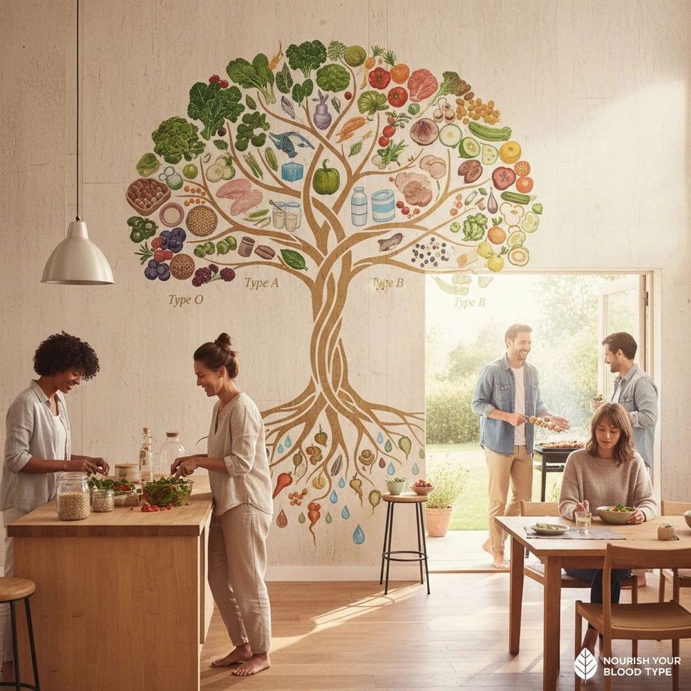 Images of people interacting in a health and wellness store