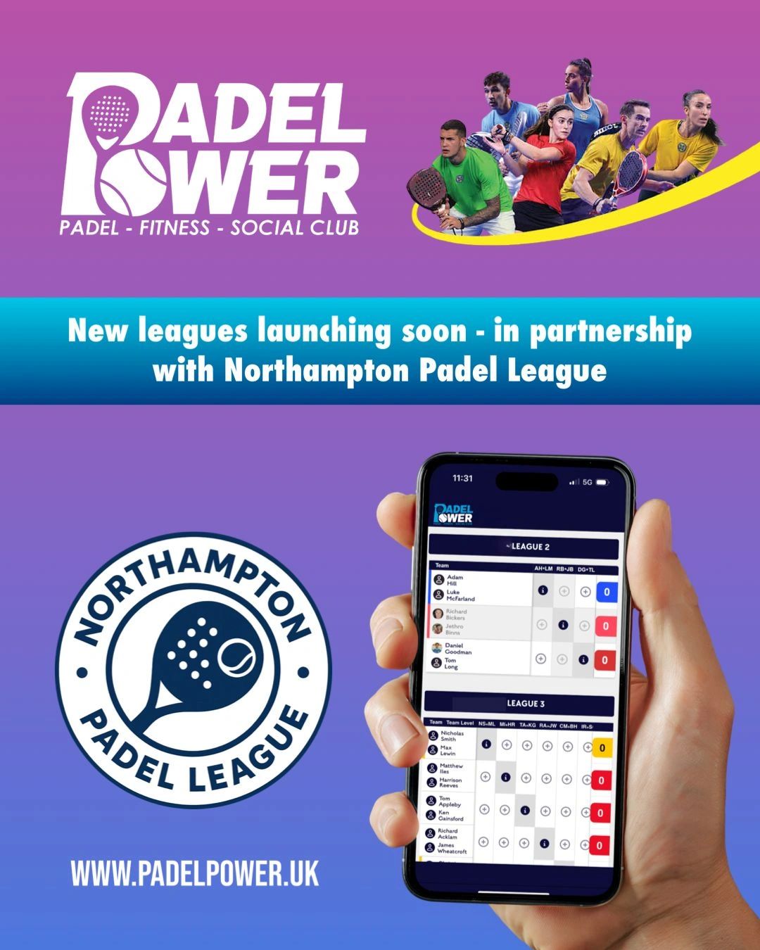 Padel Power leagues coming in 2026