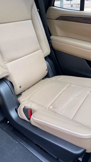 Dirty interior leather seats needs detailing 