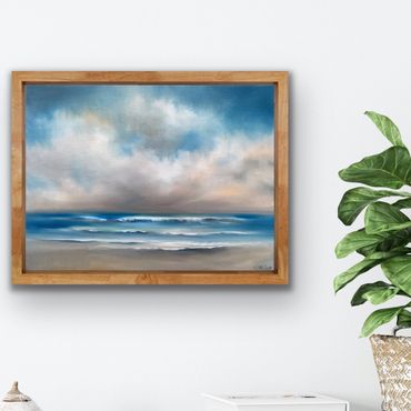 Original oil paintings of the beach ocean marsh and sky by NC artist Nancy Hughes Miller